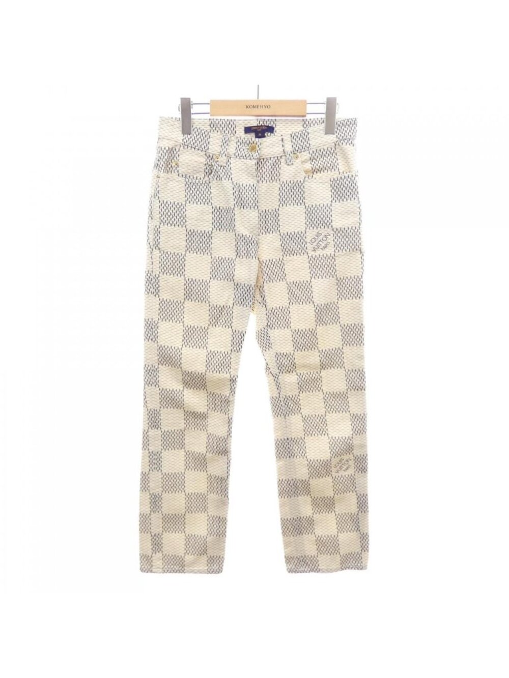 Louis Vuitton Damier Azur Mid Rise Jeans
